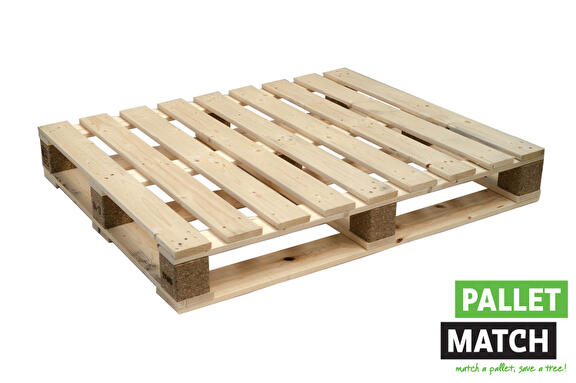 Gebruikte blokpallet 1000 x 1200mm kruisdek
