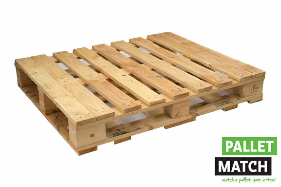 Gebruikte blokpallet 1000 x 1200 kruisdek zwaar
